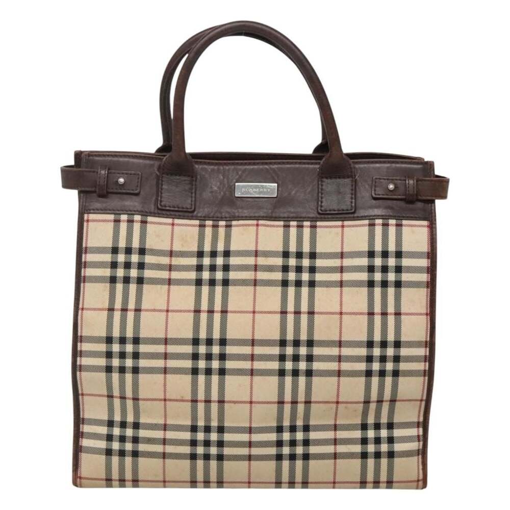 Burberry Nova Check Canvas Handbag Beige